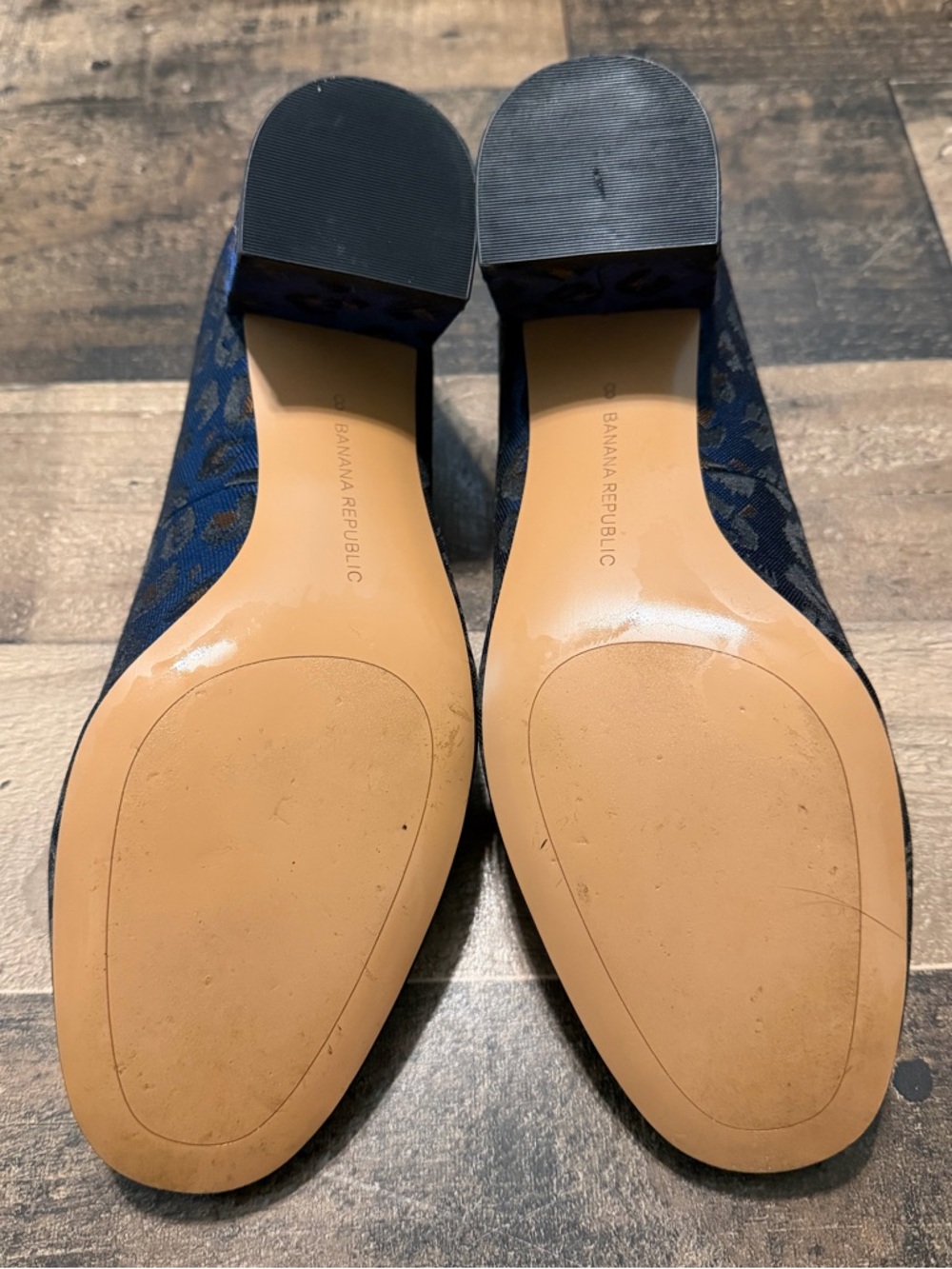 Banana Republic Mid-Heel Leopard Jacquard Smoking Loafer - Picture 3 of 8